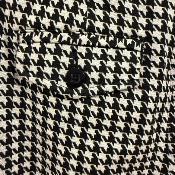 Cabi Women's Black‎ and White Houndstooth Wide Leg Pants Size 4 - Picture 3 of 9